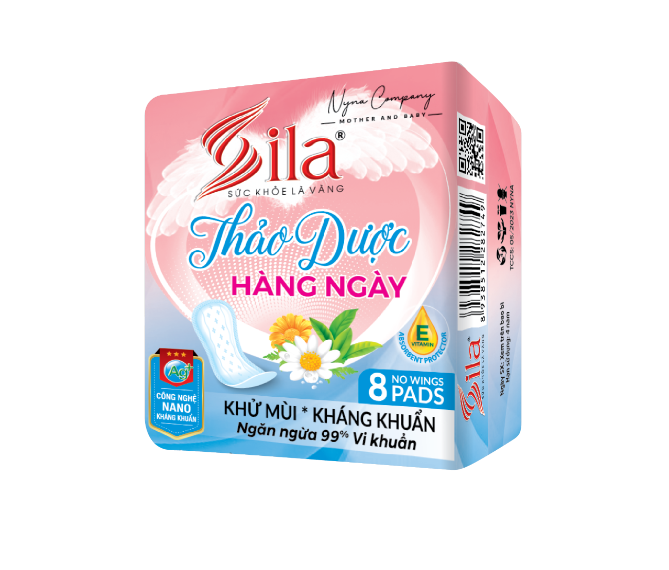 BVS Sila Hằng ngày Thảo dược 8 Miếng