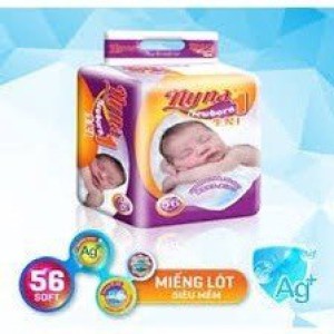 Miếng Lót Sơ Sinh 1 (Newborn1) 54 Miếng Nyna Siêu Mềm tấm lót sơ sinh siêu mỏng khô thoáng khử mùi